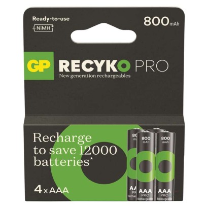 Nabíjecí baterie GP ReCyko Pro Professional AAA (HR03), 4 ks