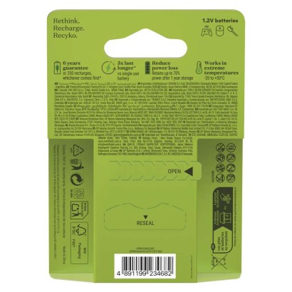 GP akumulatorek Recharge 800 AAA (HR03) 6 szt.