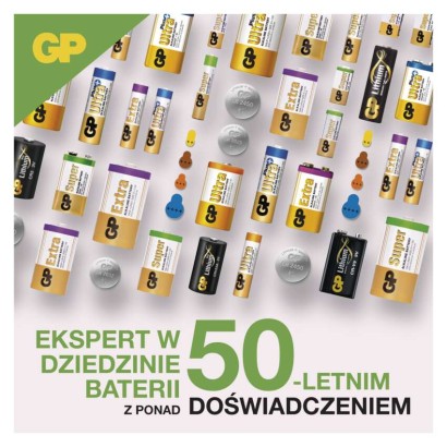 GP Ultra Plus Bateria alkaliczna guzikowa A76F (LR44) 5 szt.