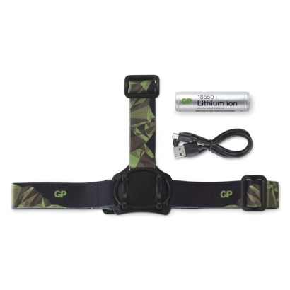 GP Latarka czołowa LED ładowalna Discovery CHR35, 600 lm