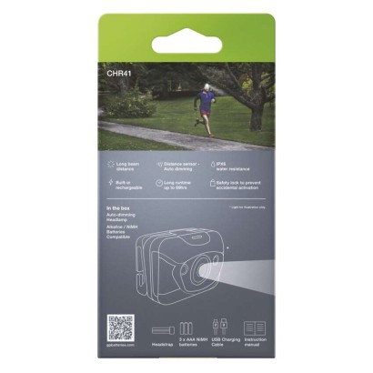 GP Latarka czołowa LED ładowalna Discovery CHR41, 300 lm