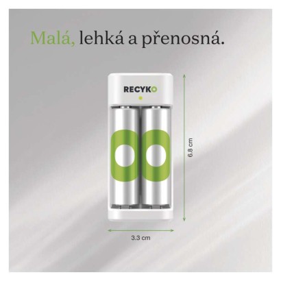 Nabíječka baterií GP Eco E221 + 2× AA ReCyko 2100