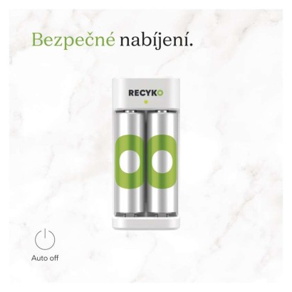 Nabíječka baterií GP Eco E221 + 2× AA ReCyko 2100