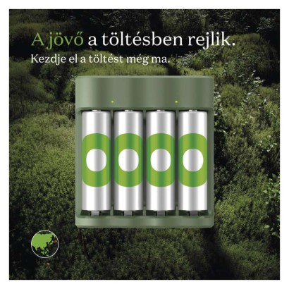 GP Akkumulátor töltő Eco E441+4xAA ReCyko 2100mAh