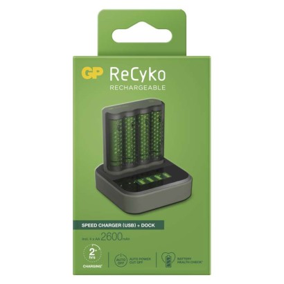 GP Ładowarka Recyko Speed M451+ Dock +  4xAA ECV 2600  /*MPP
