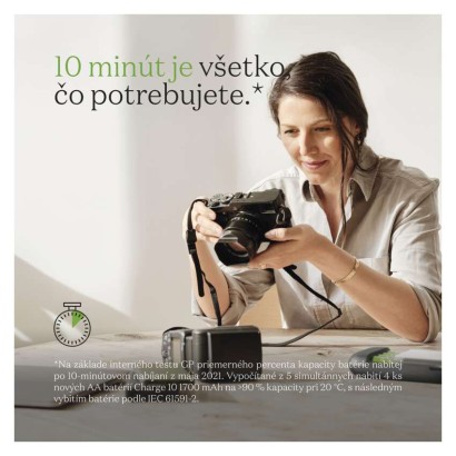 GP nabíjačka batérií Charge 10 S491 + 4× AA