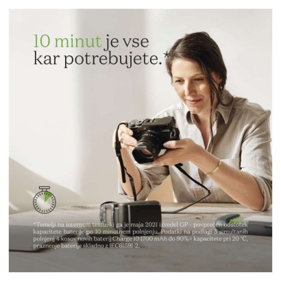 GP polnilec baterij Charge 10 S491 + 4× AA