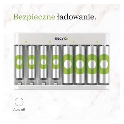 GP Ładowarka Recyko Eco E821 + 4× AA 2100 + 4× AAA 850 /*MPP