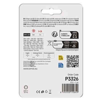 Lampka nocna LED do gniazdka 230 V