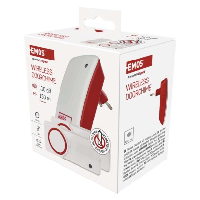 Akuta kodune juhtmevaba uksekell P5750.2T, pistik, 2 nupuga