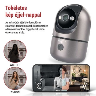 GoSmart Beltéri forgatható kamera IP‑220W wifivel