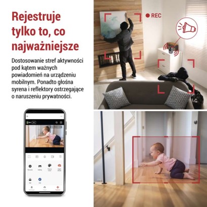 GoSmart Wewnętrzna kamera obrotowa IP‑220W z WiFi