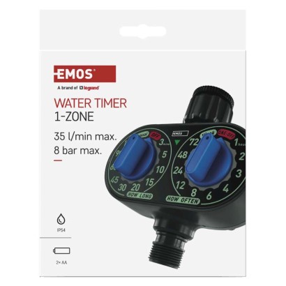 Mechanické zavlažovací hodiny, 1 výstup