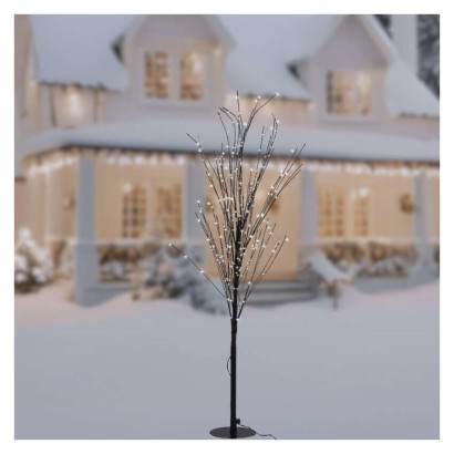 LED vianočný stromček, 120 cm, vonkajšia aj vnútorná, teplá biela, časovač