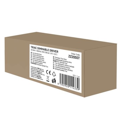 Triac dimmelhető meghajtó LED lámpatesthez 550mA 20W