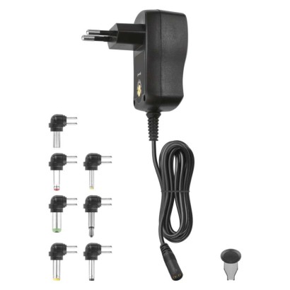 Zasilacz impulsowy 600mA z wymiennymi końcówkami