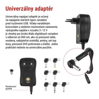 Univerzálny pulzný USB napájací zdroj 1500 mA s hrebienkom