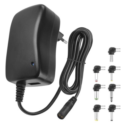 Zasilacz impulsowy 2250mA z wymiennymi końcówkami, USB