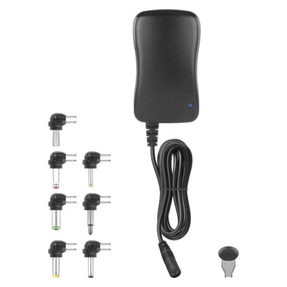Zasilacz impulsowy 2250mA z wymiennymi końcówkami, USB