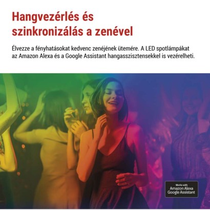 GoSmart kültéri LED spotlámpa, bővítő készlet, 1 darab, 1,5 W, RGBIC dimmelhető, WiFi