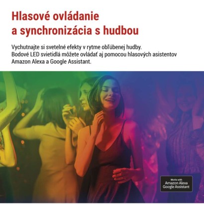 GoSmart vonkajšie LED bodové svetlo, rozširujúca sada, 1 kus, 1,5 W, RGBIC stmievat., WiFi