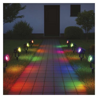 GoSmart vonkajšie LED bodové svetlo, rozširujúca sada, 1 kus, 1,5 W, RGBIC stmievat., WiFi