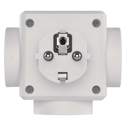 Rozgałęźnik 3× czarny, 2× USB
