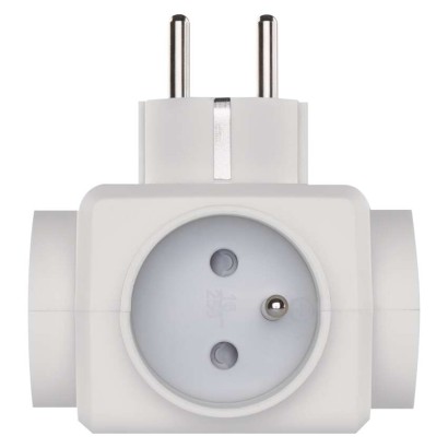 Rozgałęźnik 3× czarny, 2× USB