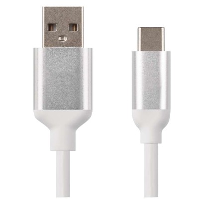 Nabíjecí a datový kabel USB-A 2.0 / USB-C 2.0, 1 m, bílý