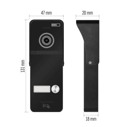 Kamerová jednotka pro monitory a videotelefony EMOS EM-10AHD