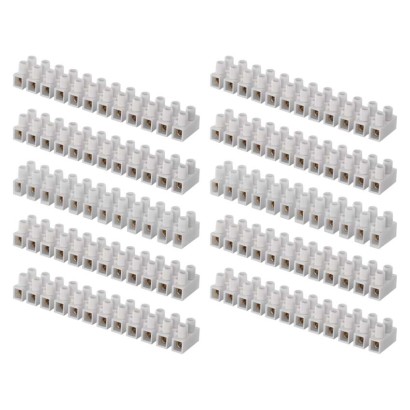 Kostka terminal block 12x10,00 mm biała 10 szt