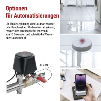 GoSmart Motorisierter Ventilschließer für Wasser/Gas P5640S ZigBee