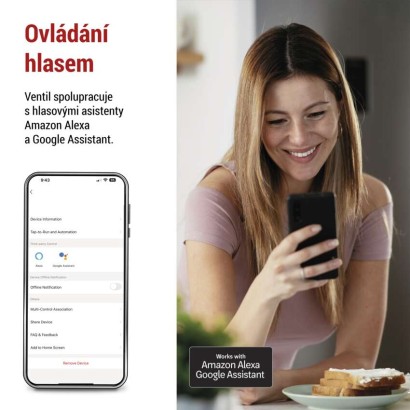 GoSmart Motorizovaný zavírač ventilu voda/plyn P5640S ZigBee