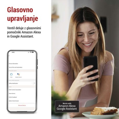 GoSmart Motoriziran zapiralec ventilov za vodo/plin P5640S ZigBee