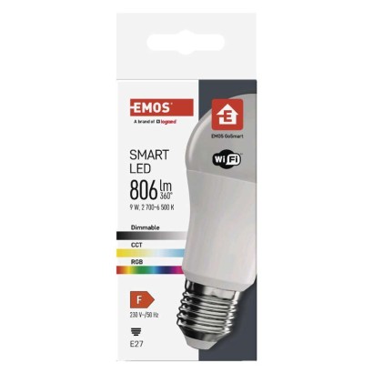 LED izzó GoSmart A60 / E27 / 9 W (60 W) / 806 lm / RGB / dimmelhető / WiFi