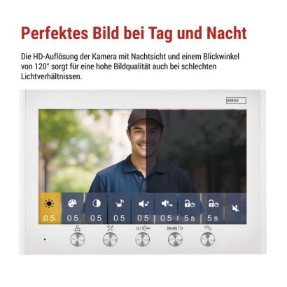 EM-04Z 2WIRE Heim-Video-Türsprechset mit WiFi