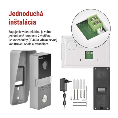 Sada domáceho video vrátnika  EM-04Z 2WIRE