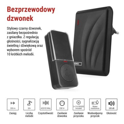 Dzwonek bezprzewodowy do drzwi P5727N