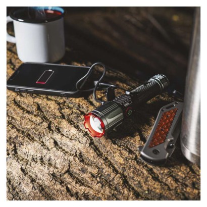 LED Aufladbare Metall-Taschenlampe 1200 lm, 2200 mAh