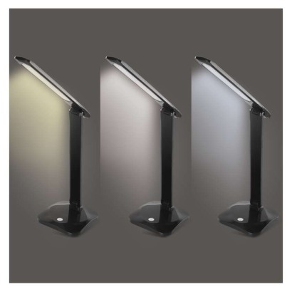 LED stolná lampa CHASE, čierna