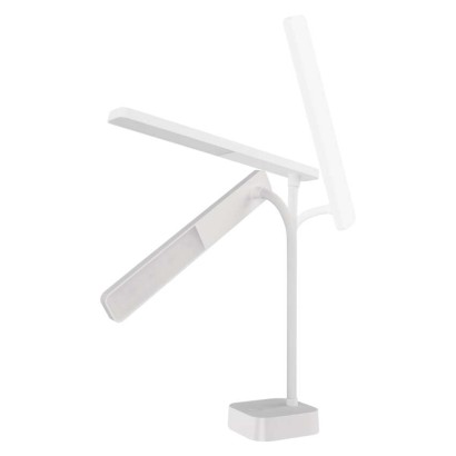 LED stolní lampa LUCY, nabíjecí, bílá