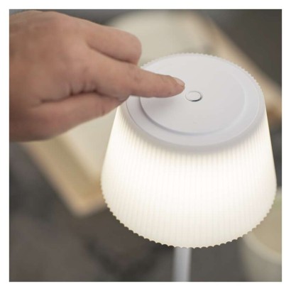 EMOS Katie LED asztali lámpa, újratölthető, fehér