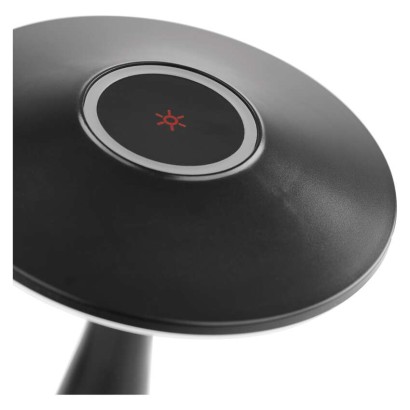 LED stolní lampa JASON, nabíjecí, černá