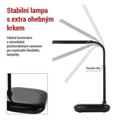 LED stolní lampa MOLLY, černá