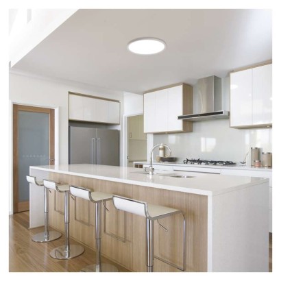 LED felületi lámpatest FLORI kerek, fehér, 18W, semleges fehér