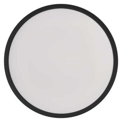 LED prisadené svietidlo RORI kruhové, čierné,17W, CCT