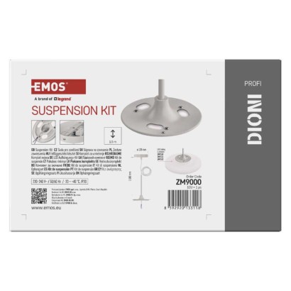 Závesná súprava pre led svietidlá biely