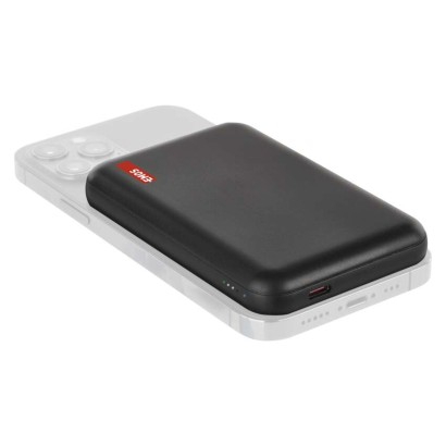 Powerbank EMOS WI 521, 5 000 mAh, 20 W+Wireless, czarny
