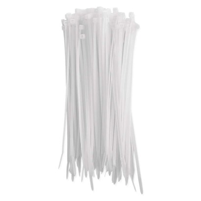 Stahovací páska 200×3,5 mm, bílá, 100 ks