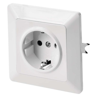Steckdose SCHUKO, weiss